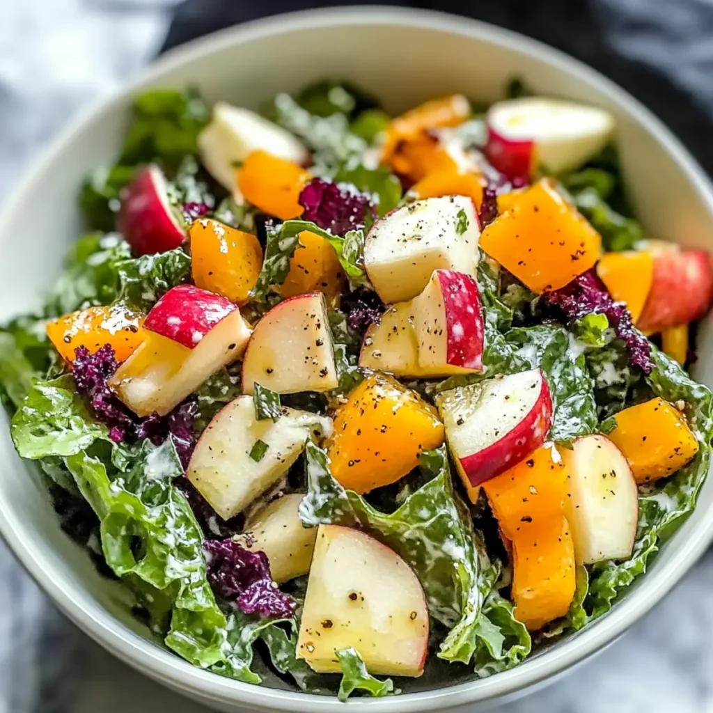 Delicious Harvest Bowl Salad with Apple Cider Vinaigrette Recipe
