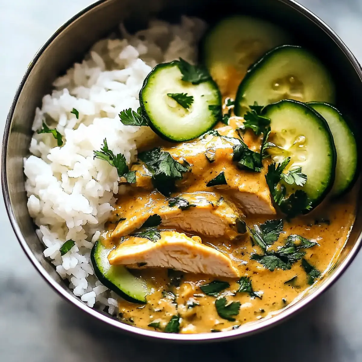 Lemongrass Chicken with Rice and Zucchini