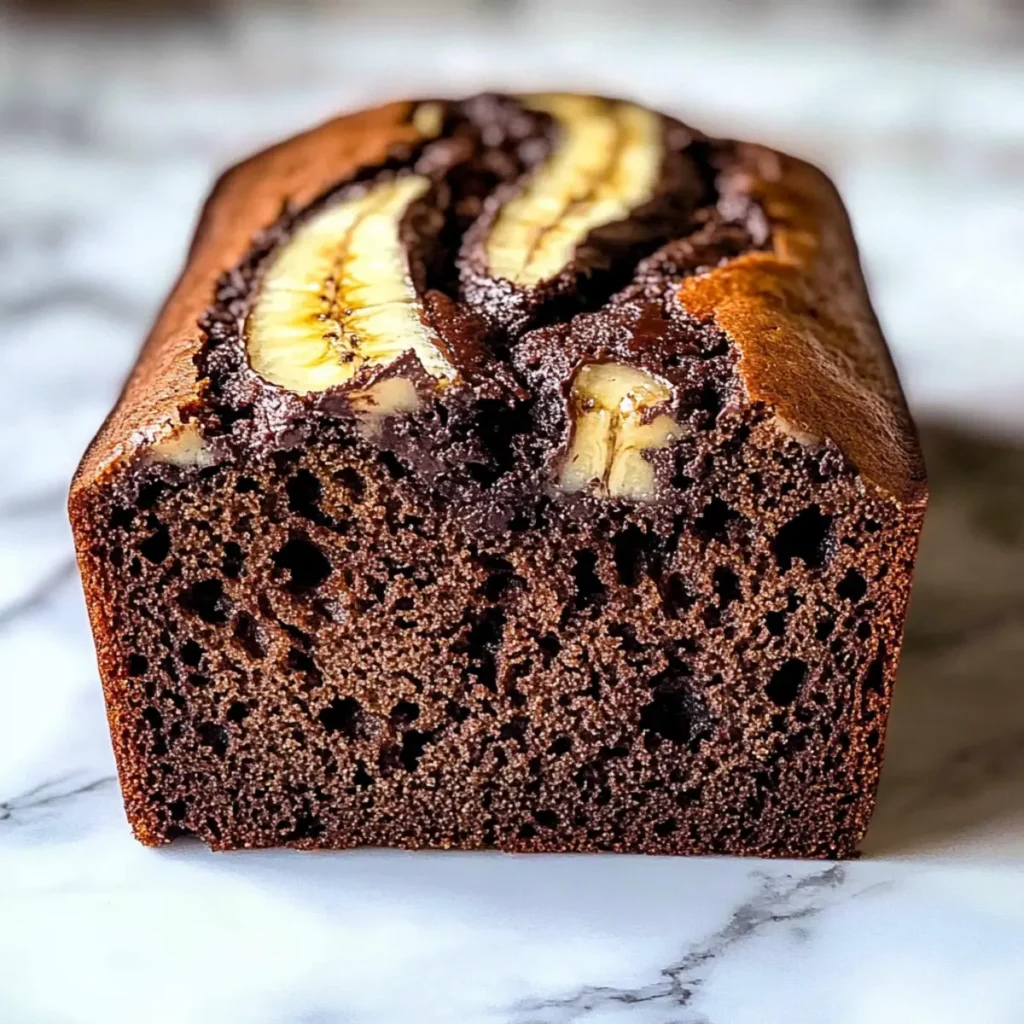 Marbled Chocolate Banana Bread