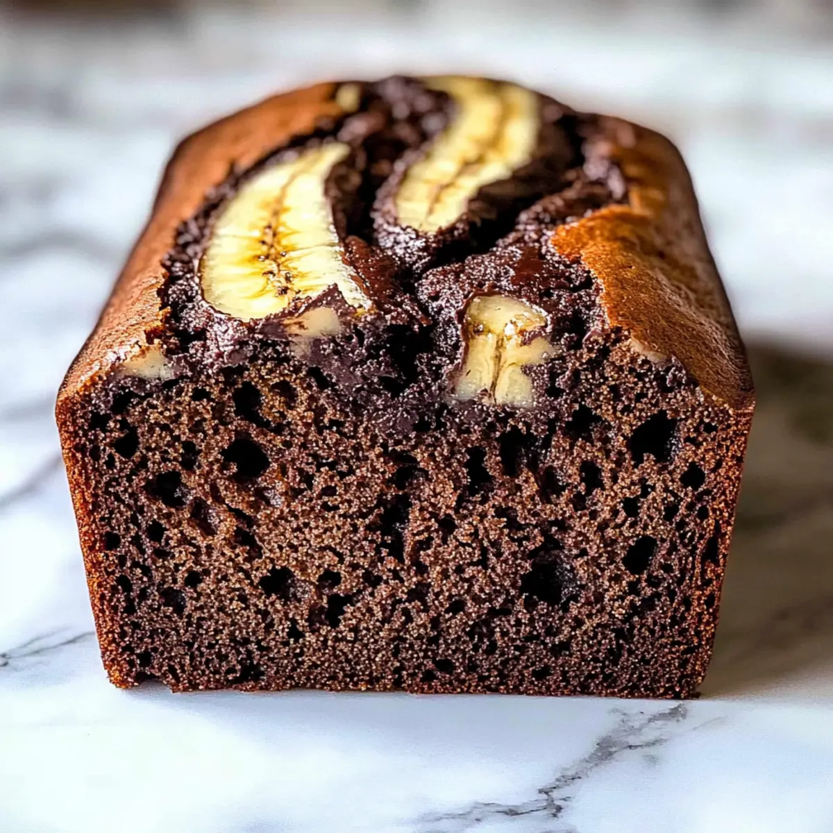 Marbled Chocolate Banana Bread