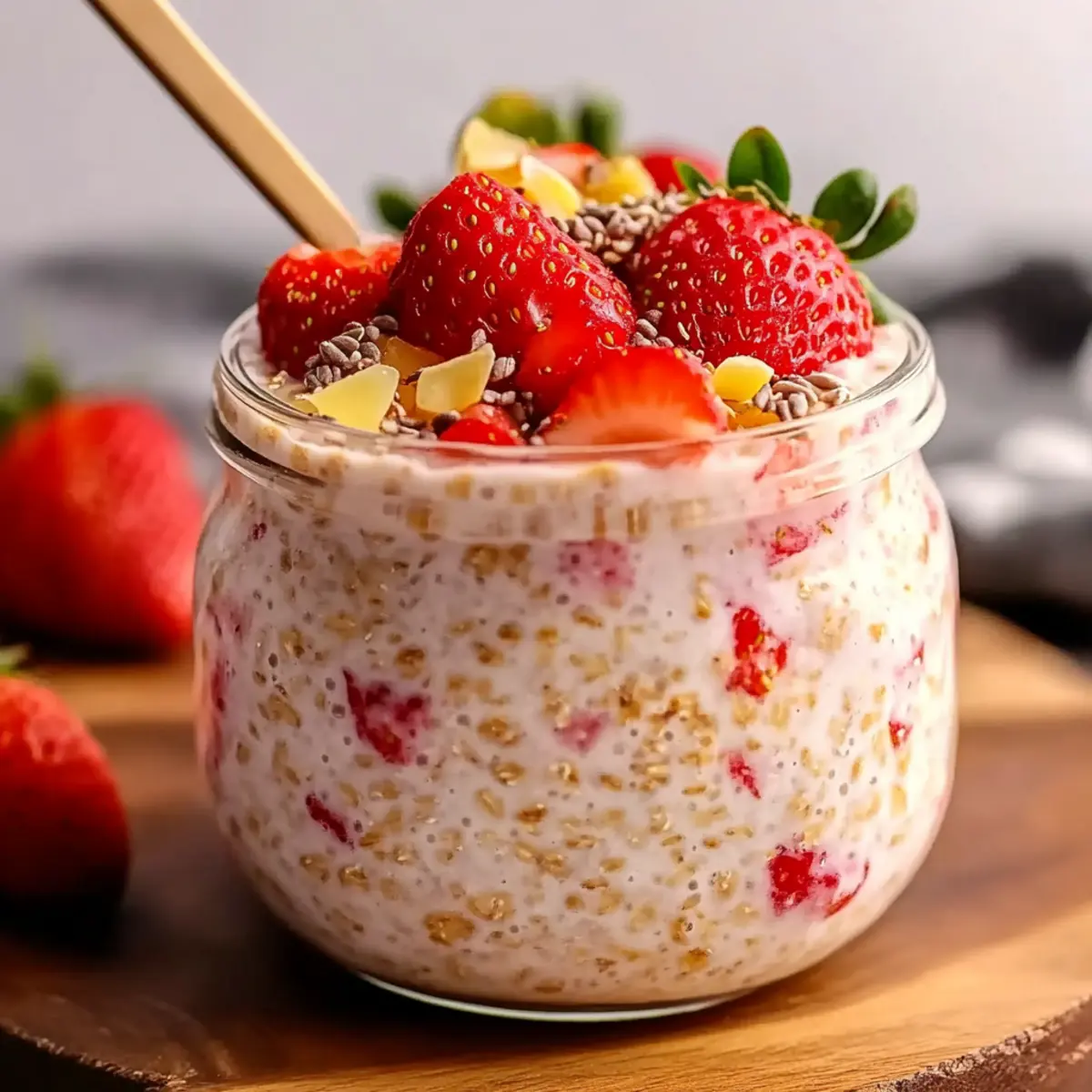 Strawberry Overnight Oats