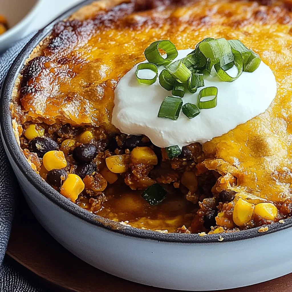 SUPER BOWL Vegetarian Tamale Pie