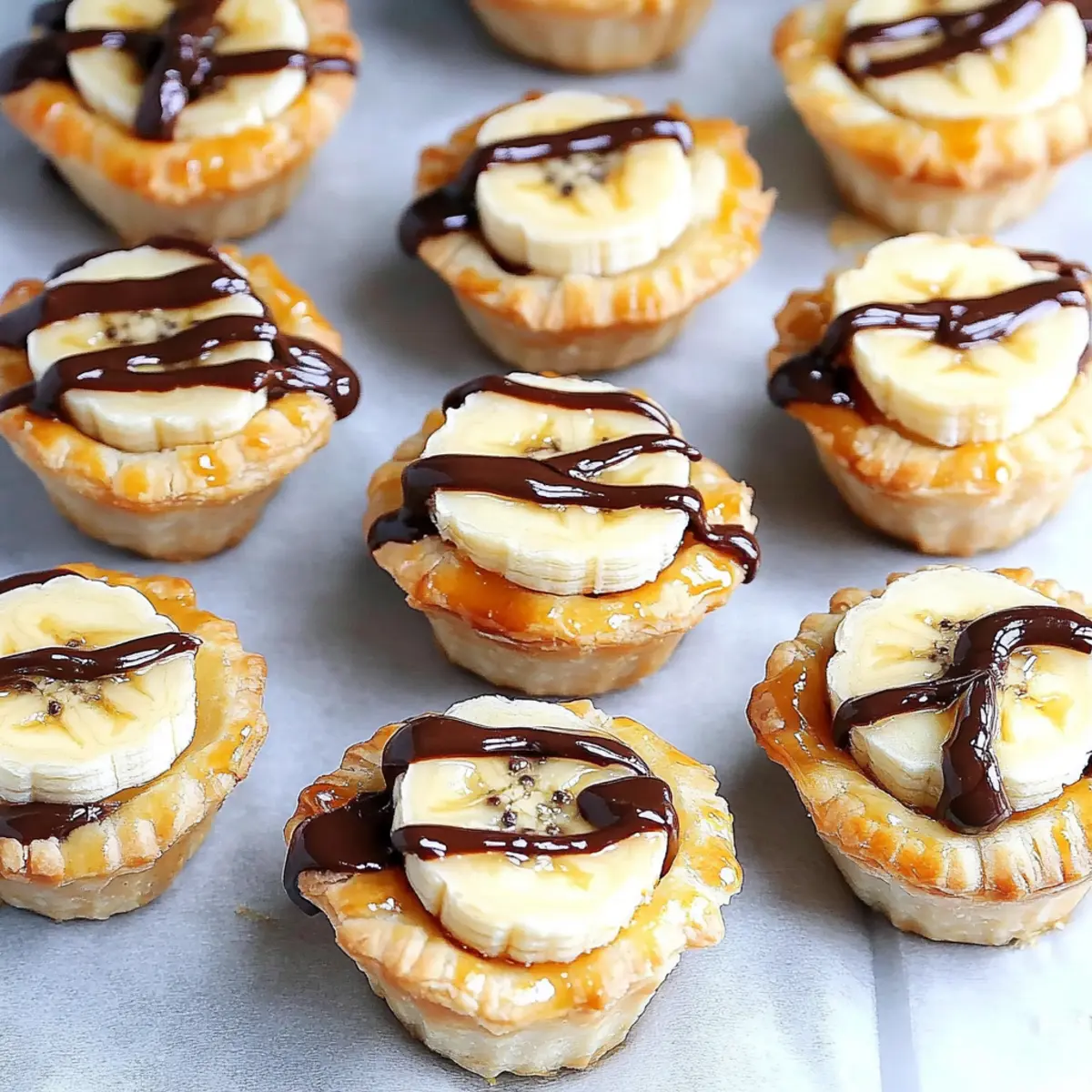 Banana Nutella Puff Pastry Cups