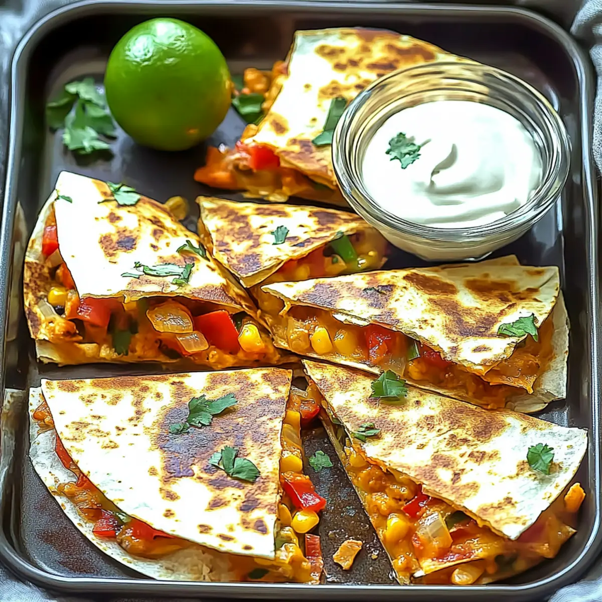 SUPER BOWL Easy Sheet Pan Quesadillas