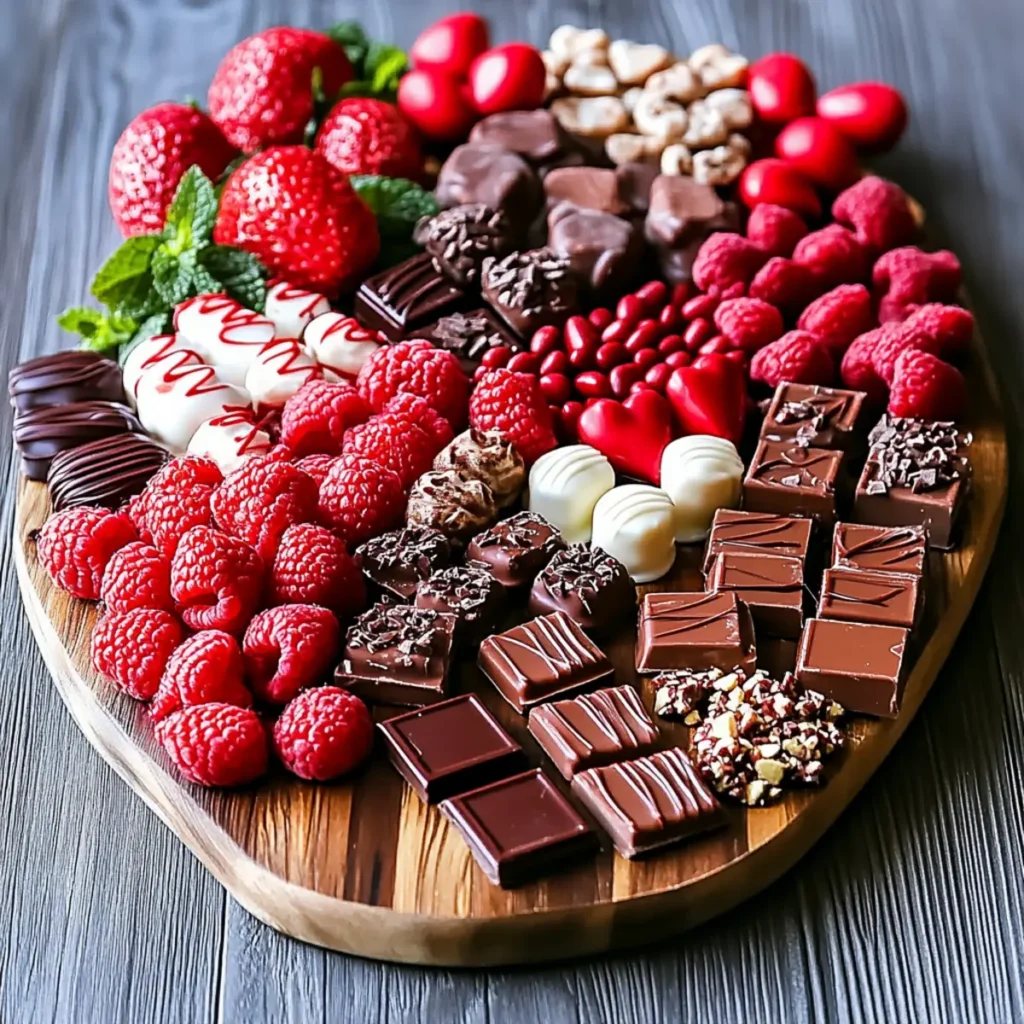 Valentine's Day Chocolate Dessert Board (Perfect for Couples)