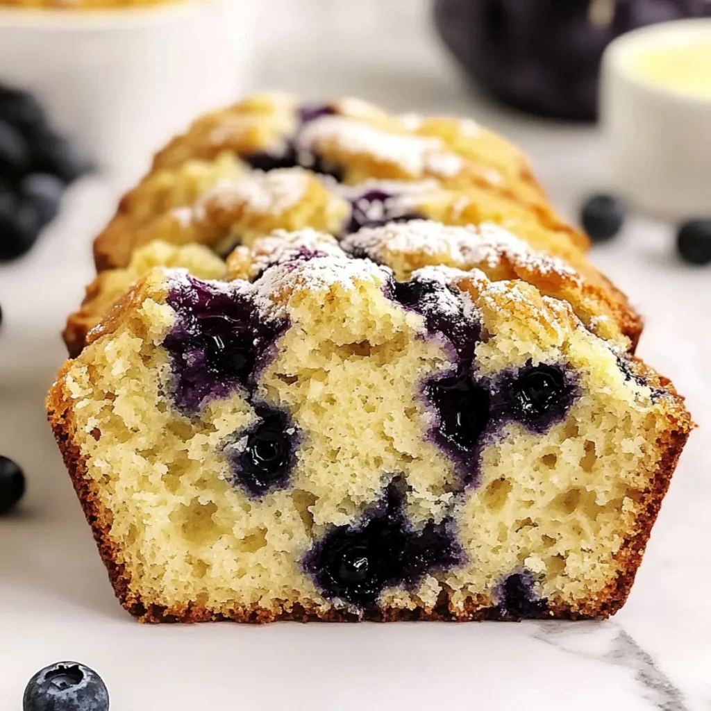 Easy Sourdough Blueberry Bread