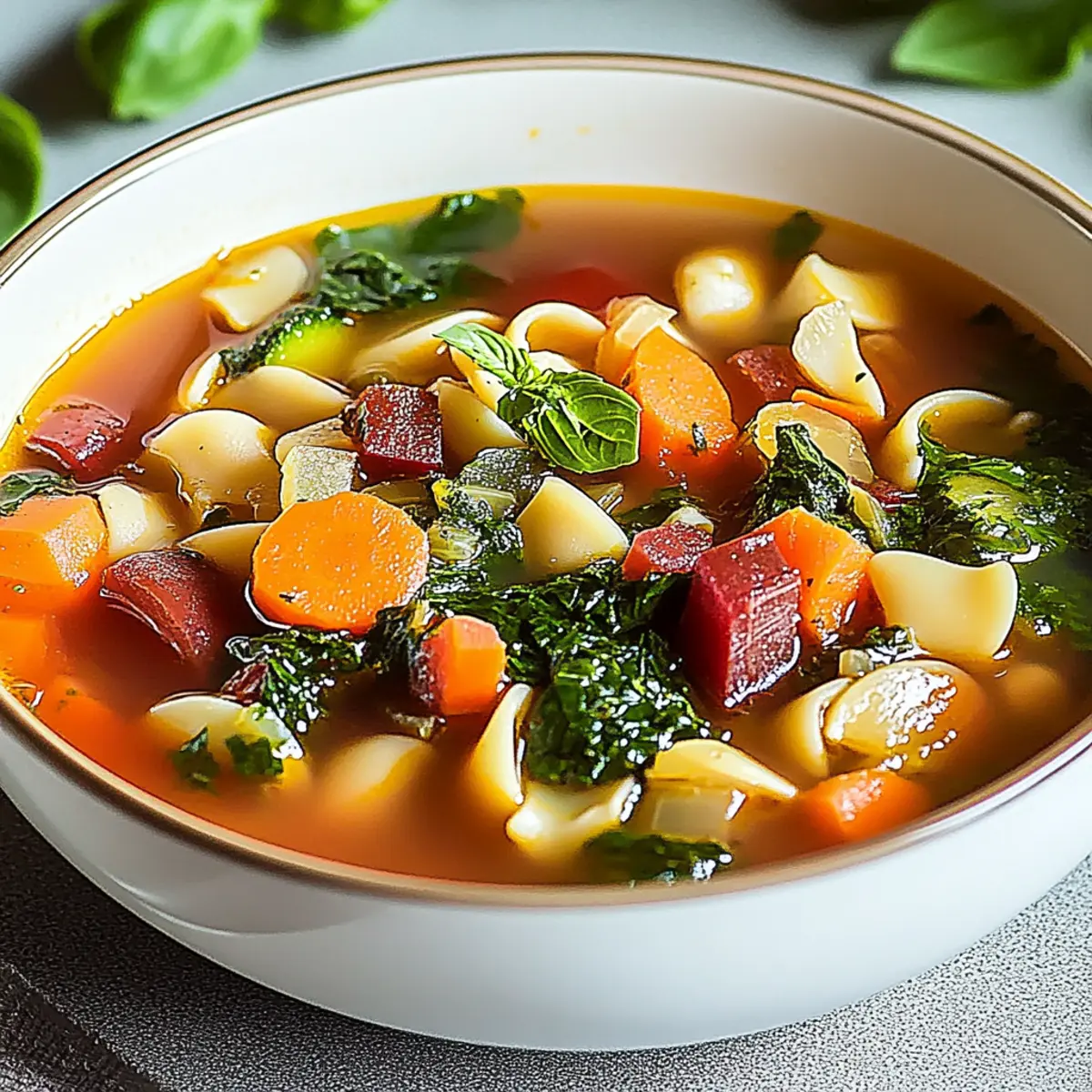 Winter Minestrone Soup (Packed with Veggies)