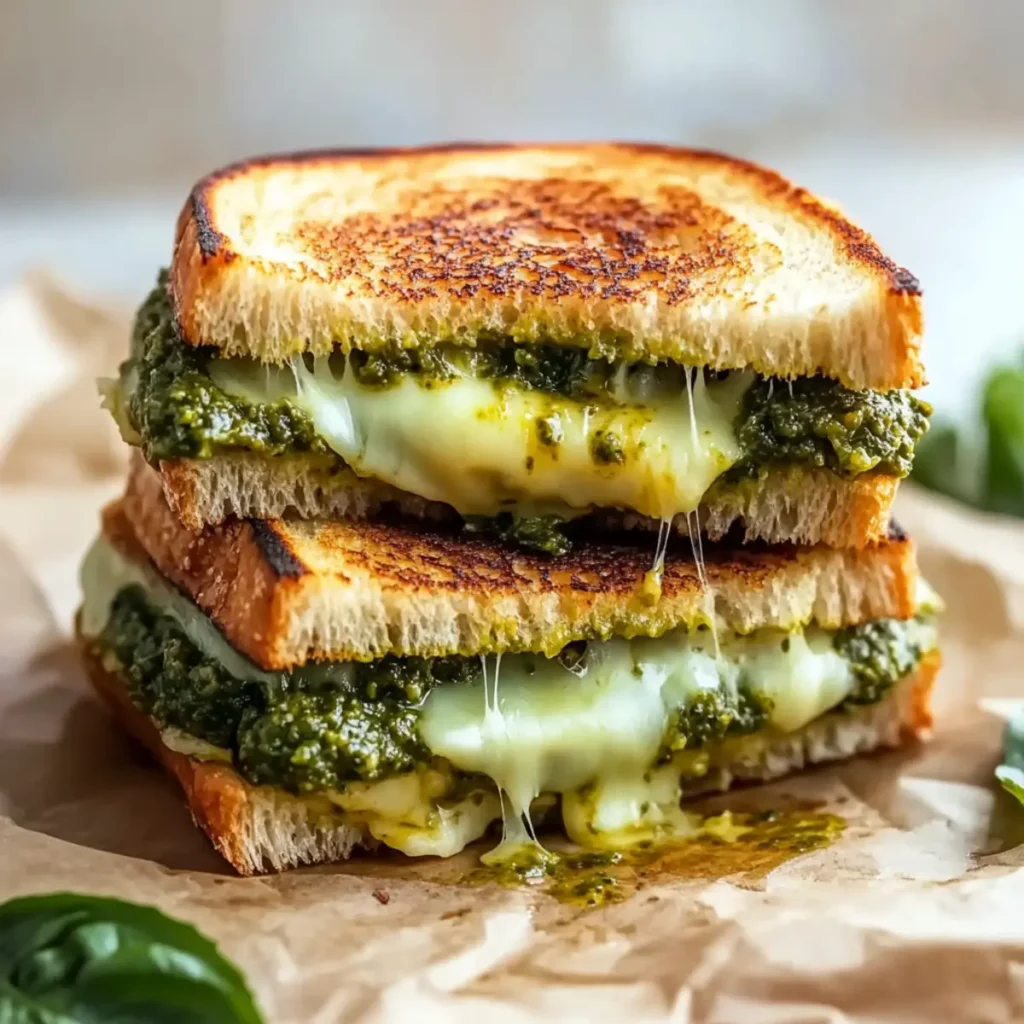 Deliciously Cheesy Best Pesto Grilled Cheese Sandwich Recipe