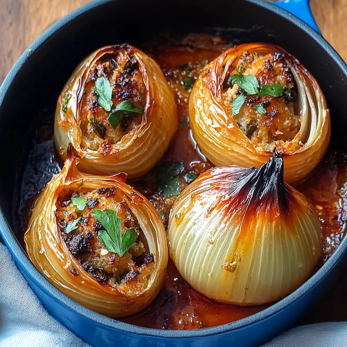 Greek Stuffed Onions