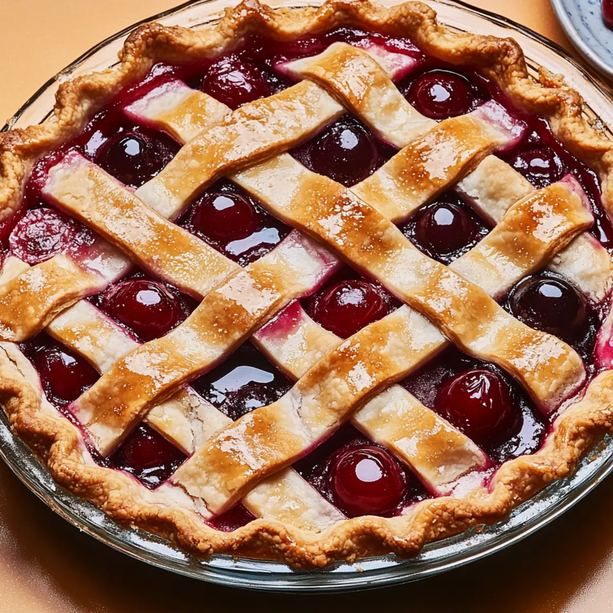 Cherry Pie with Lattice Crust