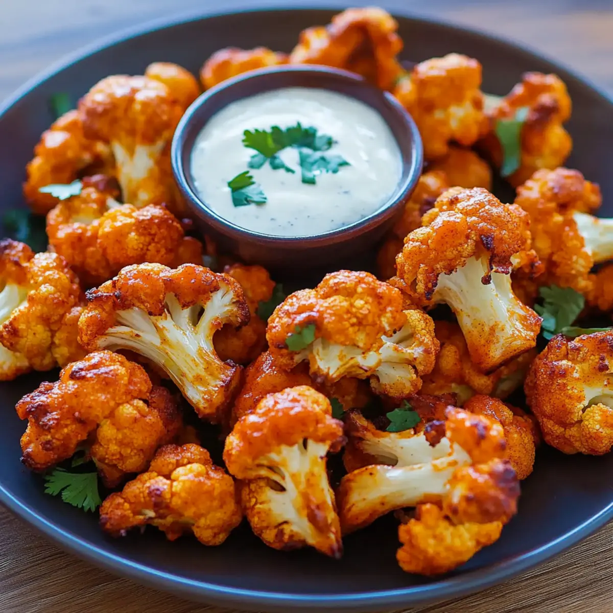 SUPER BOWL Baked Buffalo Cauliflower Wings (Crowd-Pleasing Appetizer)