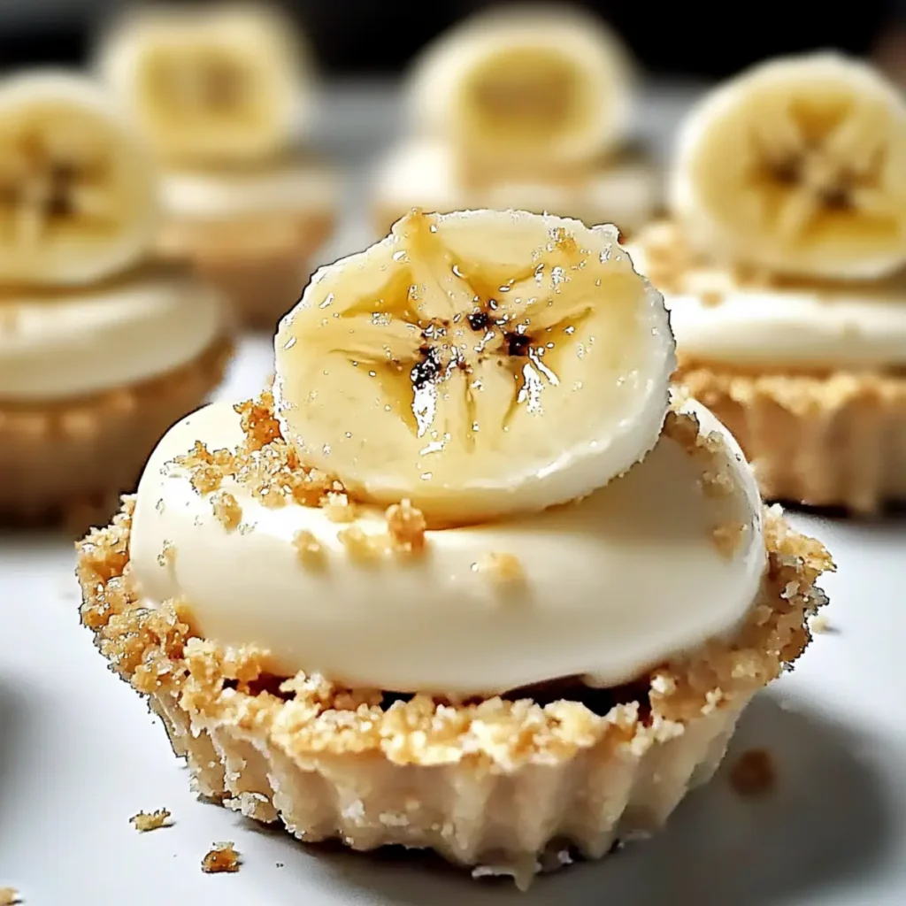 No-Bake Mini Banana Cream Pies