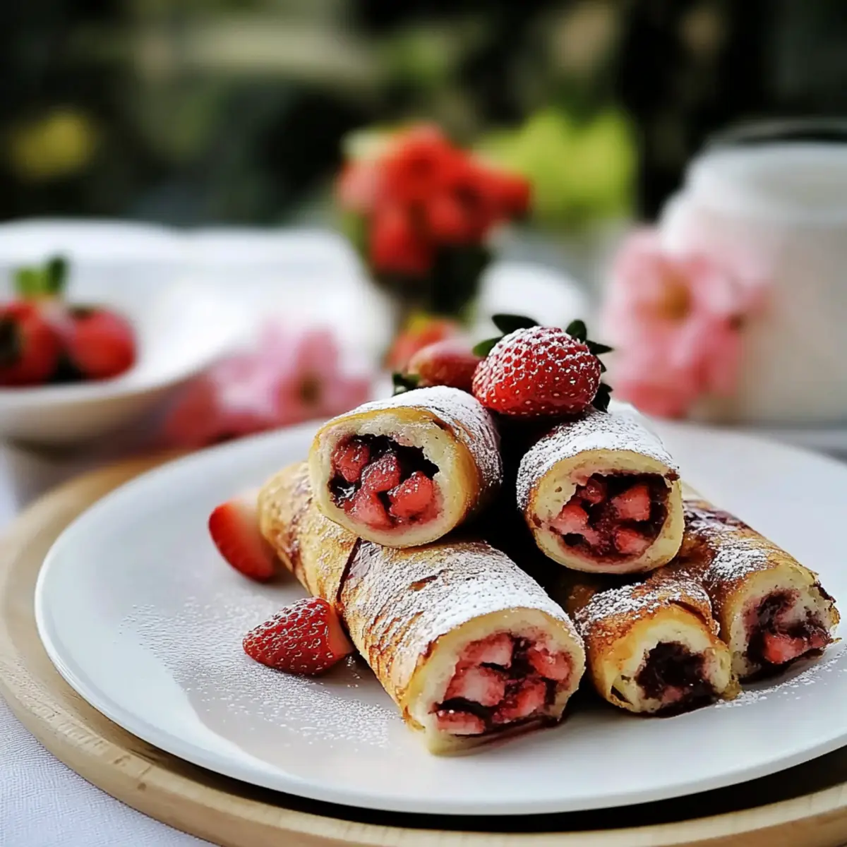 Delicious Strawberry Nutella French Toast Roll Ups for Romantic Valentine’s Brunch Inspiration
