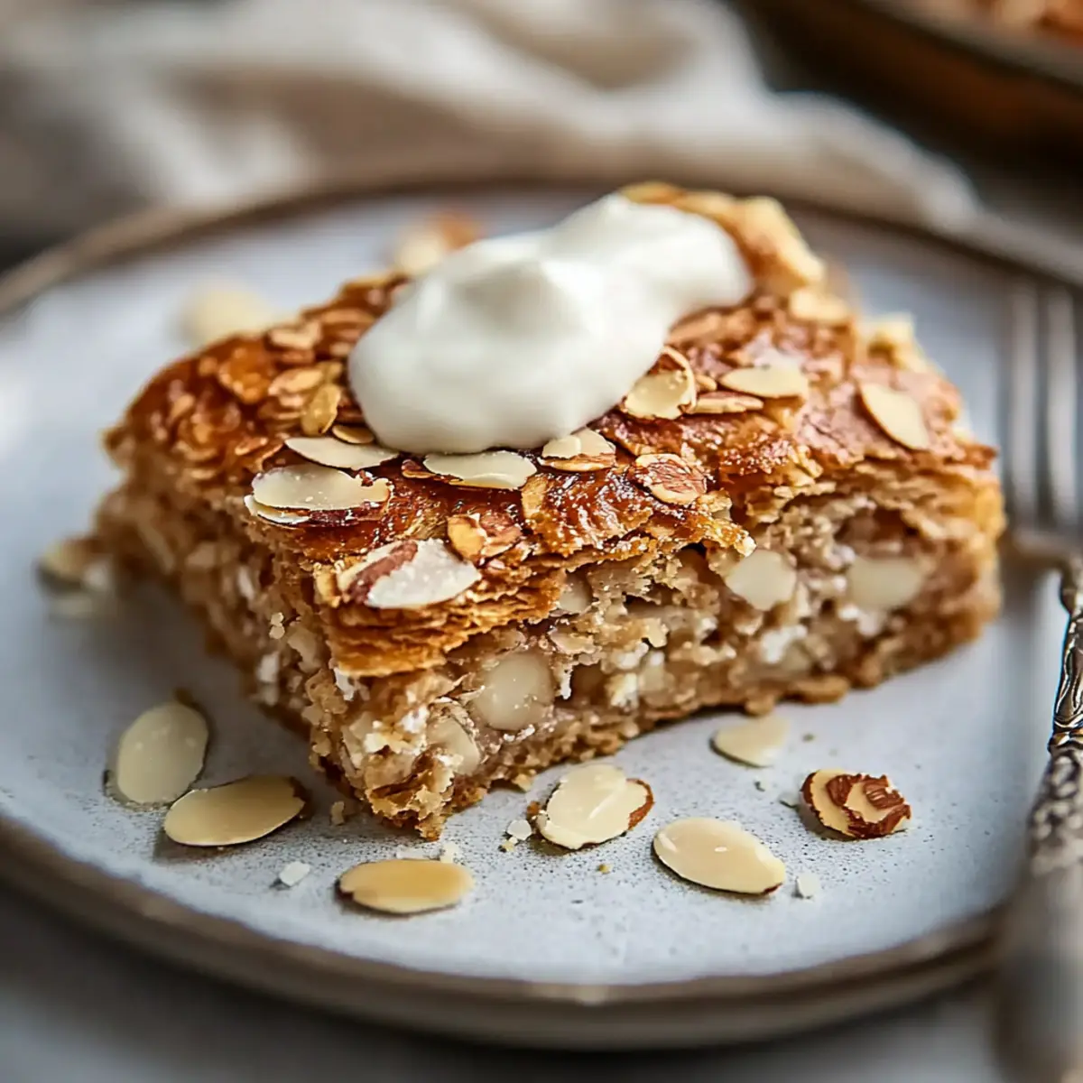 Almond Croissant Baked Oats