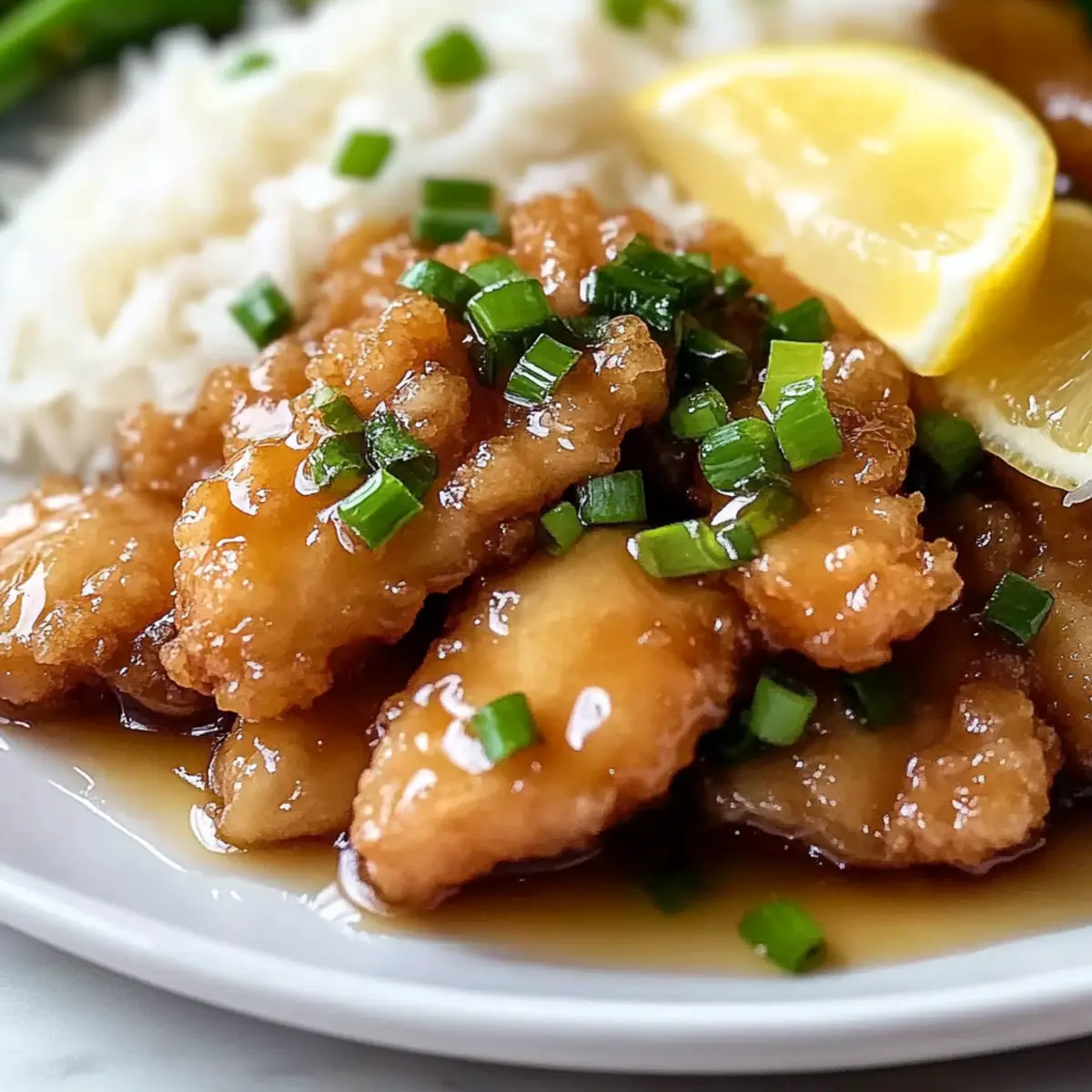 Crispy Chinese Lemon Chicken