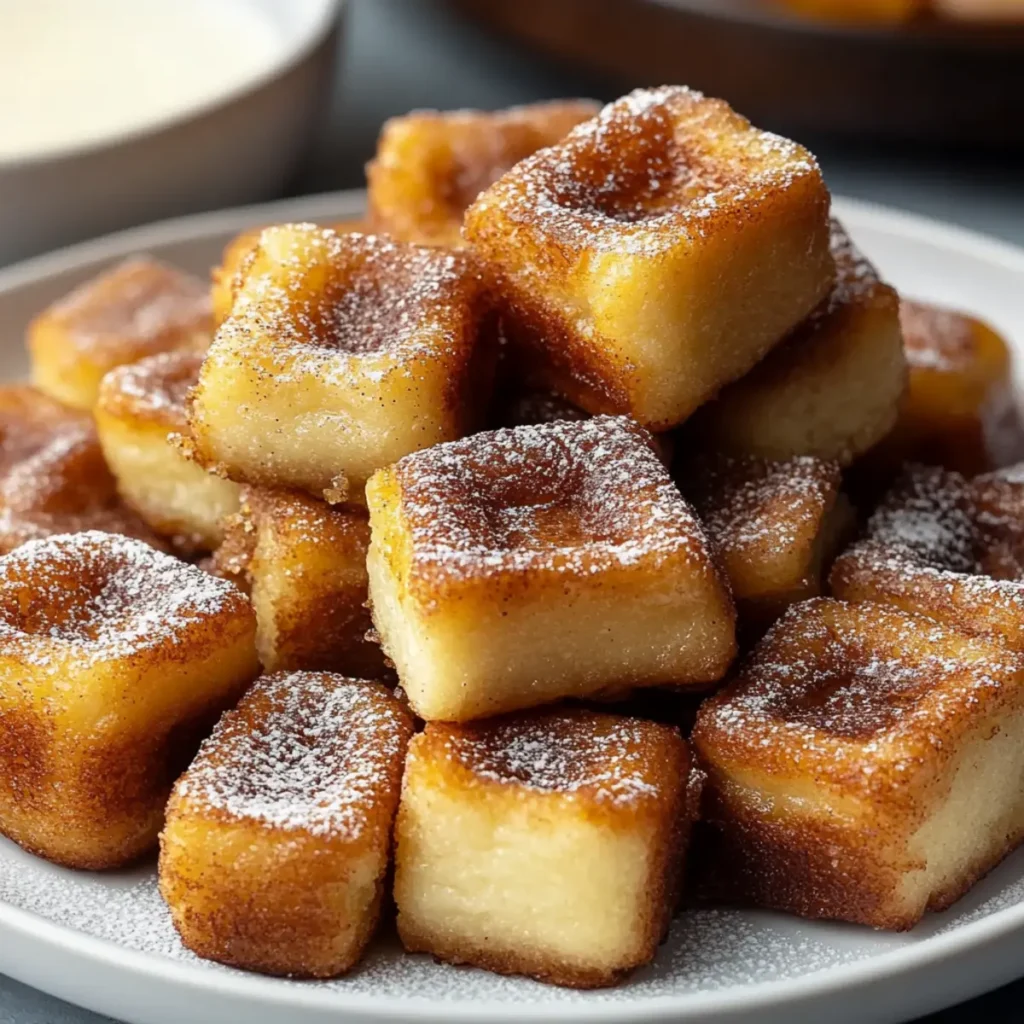 Cinnamon Roll French Toast Bites