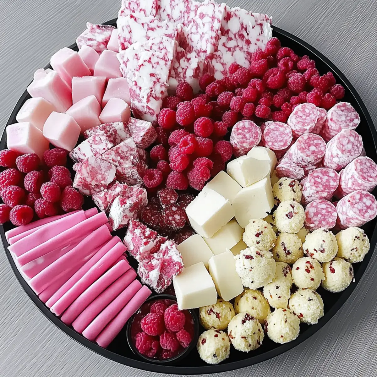 Delightful Pink-Themed Charcuterie Board for Dessert Lovers ?