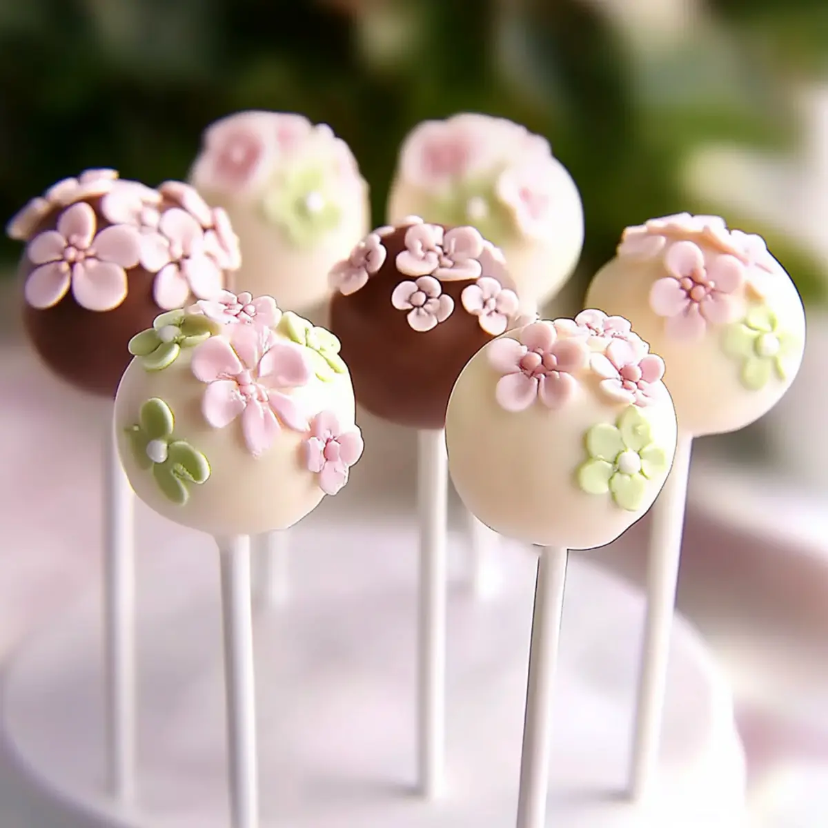 Delicious Floral Design Cake Pops: Easy Chocolate Treat Recipe