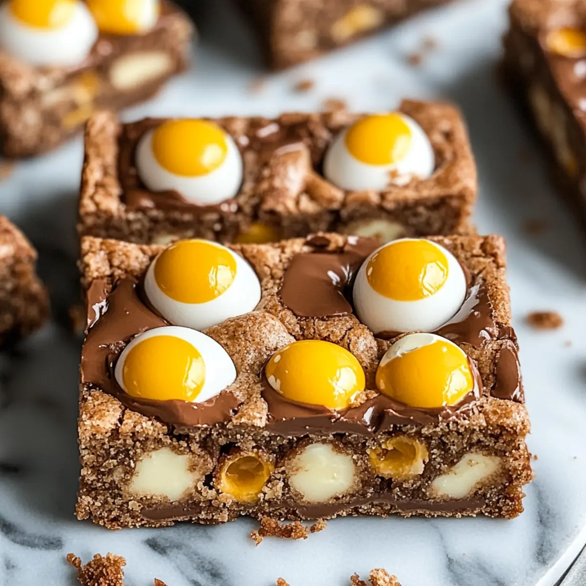 Cadbury Creme Egg Cookie Bars