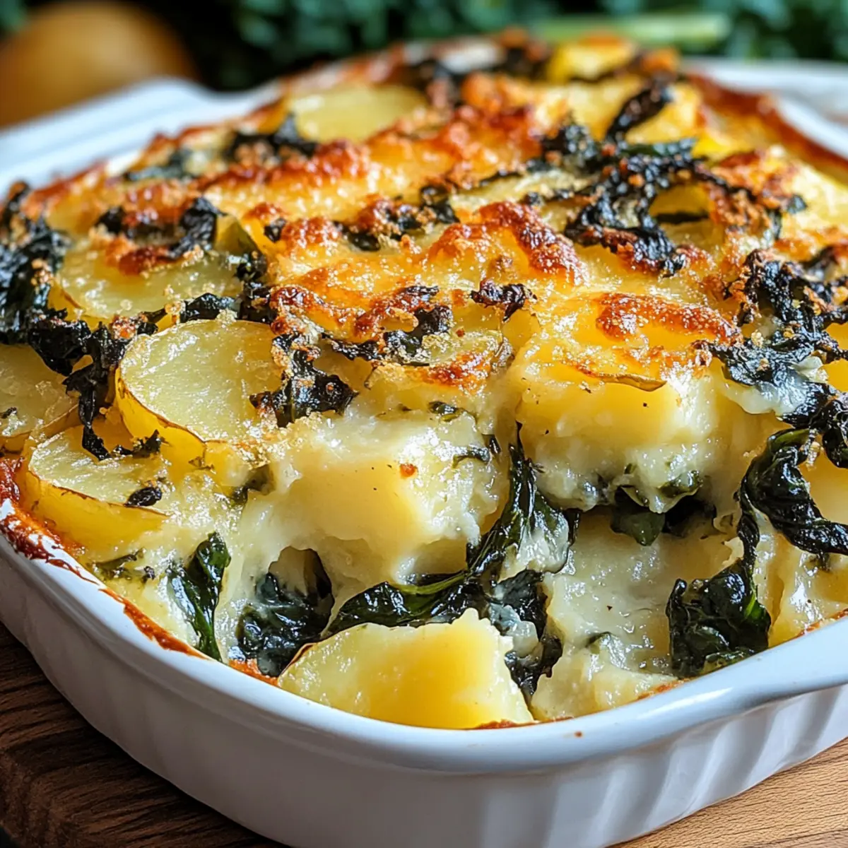 Swiss Chard and Potato Casserole