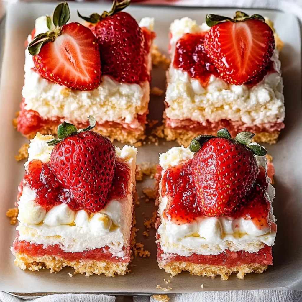 Strawberry Shortcake Bars
