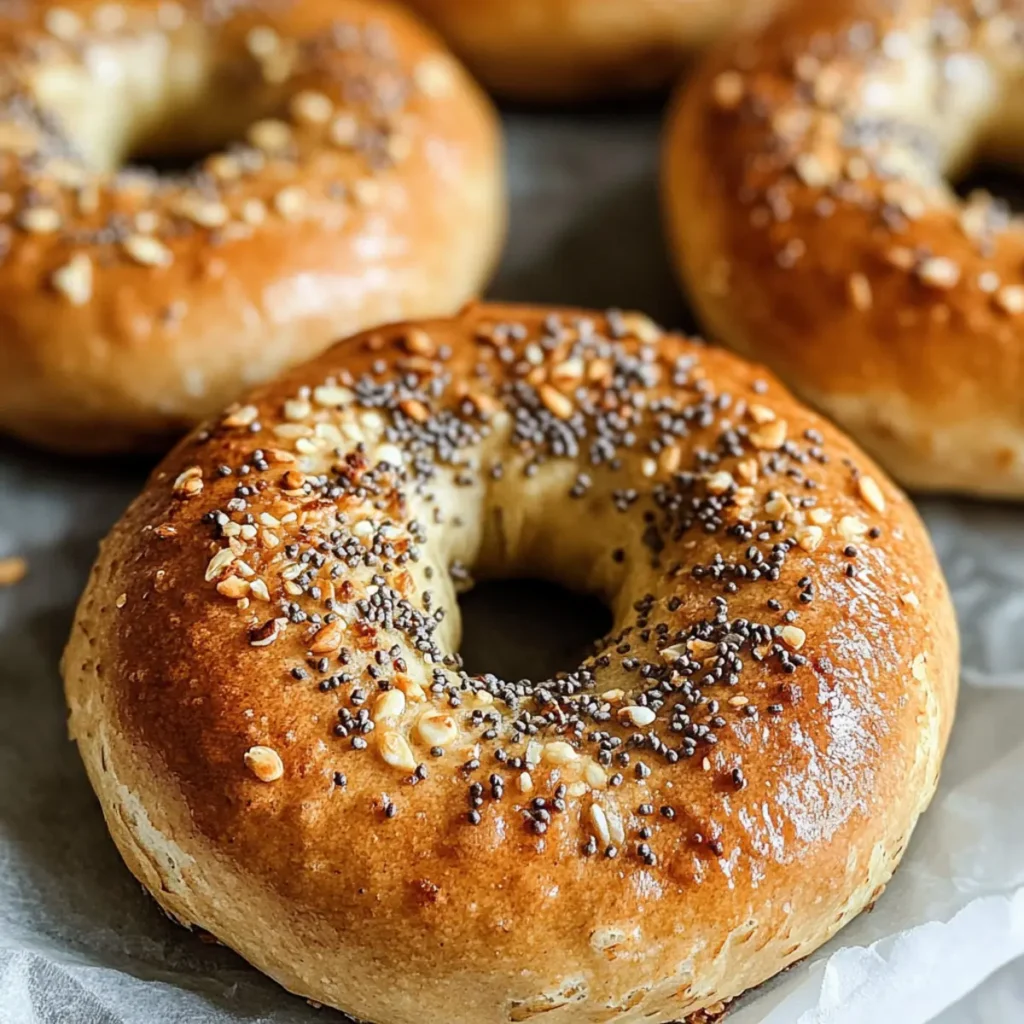 Healthy 3-Ingredient Protein Bagels