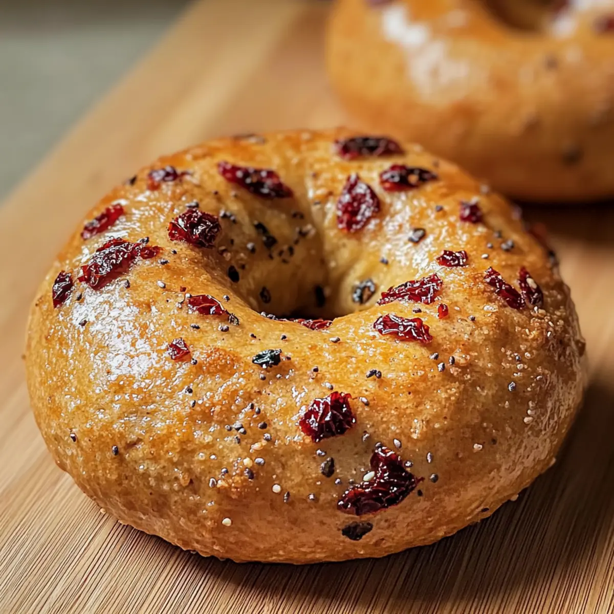 Sun-Dried Tomato Sourdough Bagels