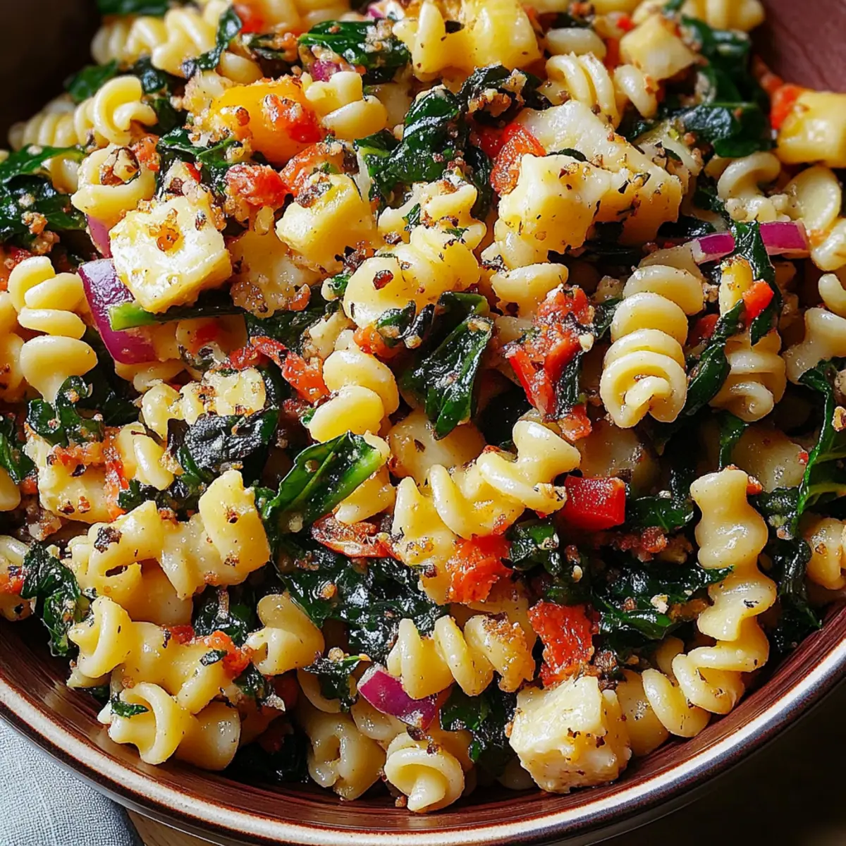 Chard Tiny Pasta Salad