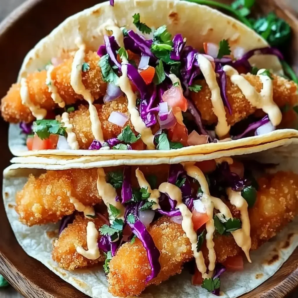 Crispy Fish Stick Taco Night