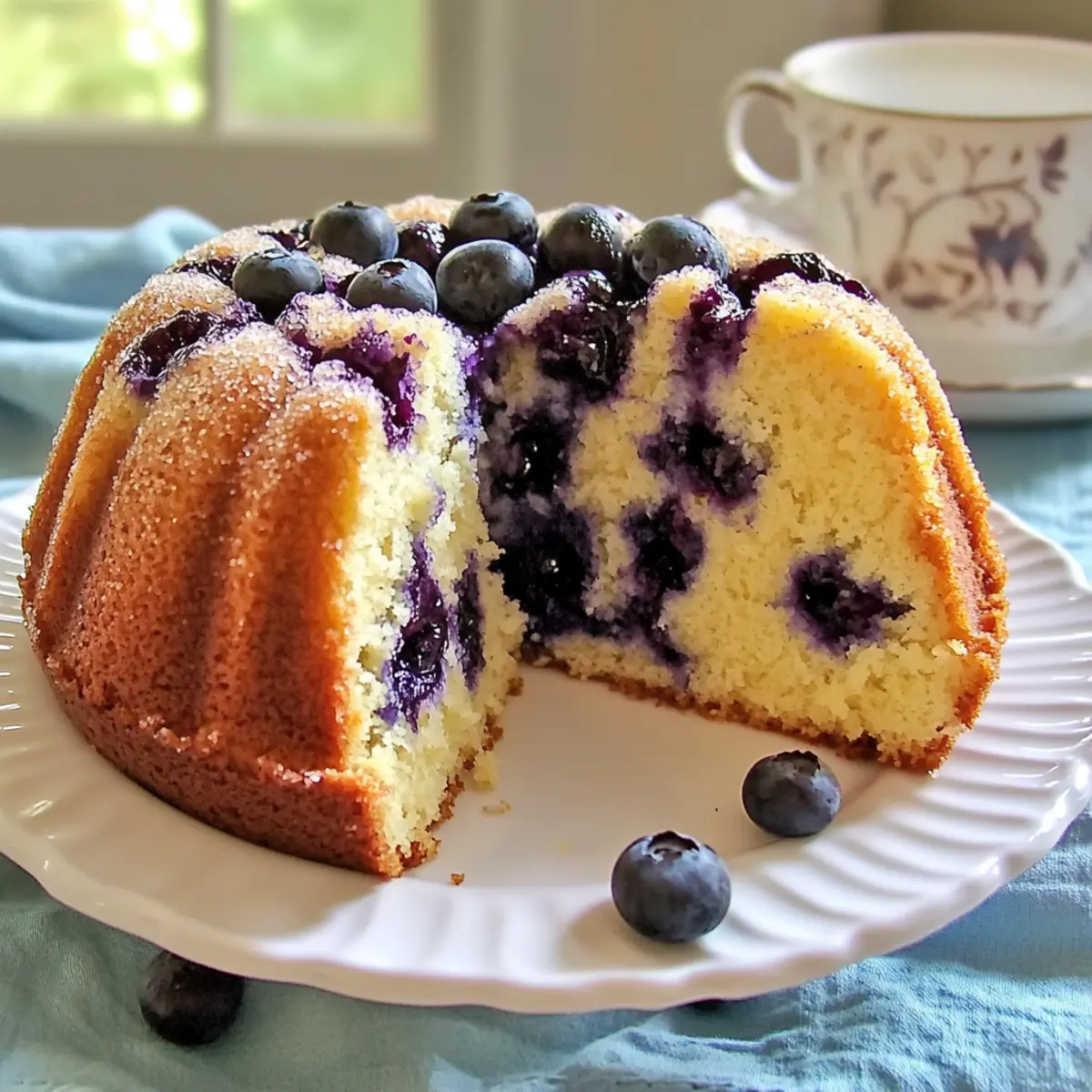 Lemon Blueberry Pound Cake