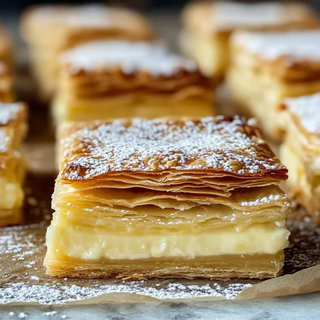 Easy Custard Slices with Puff Pastry