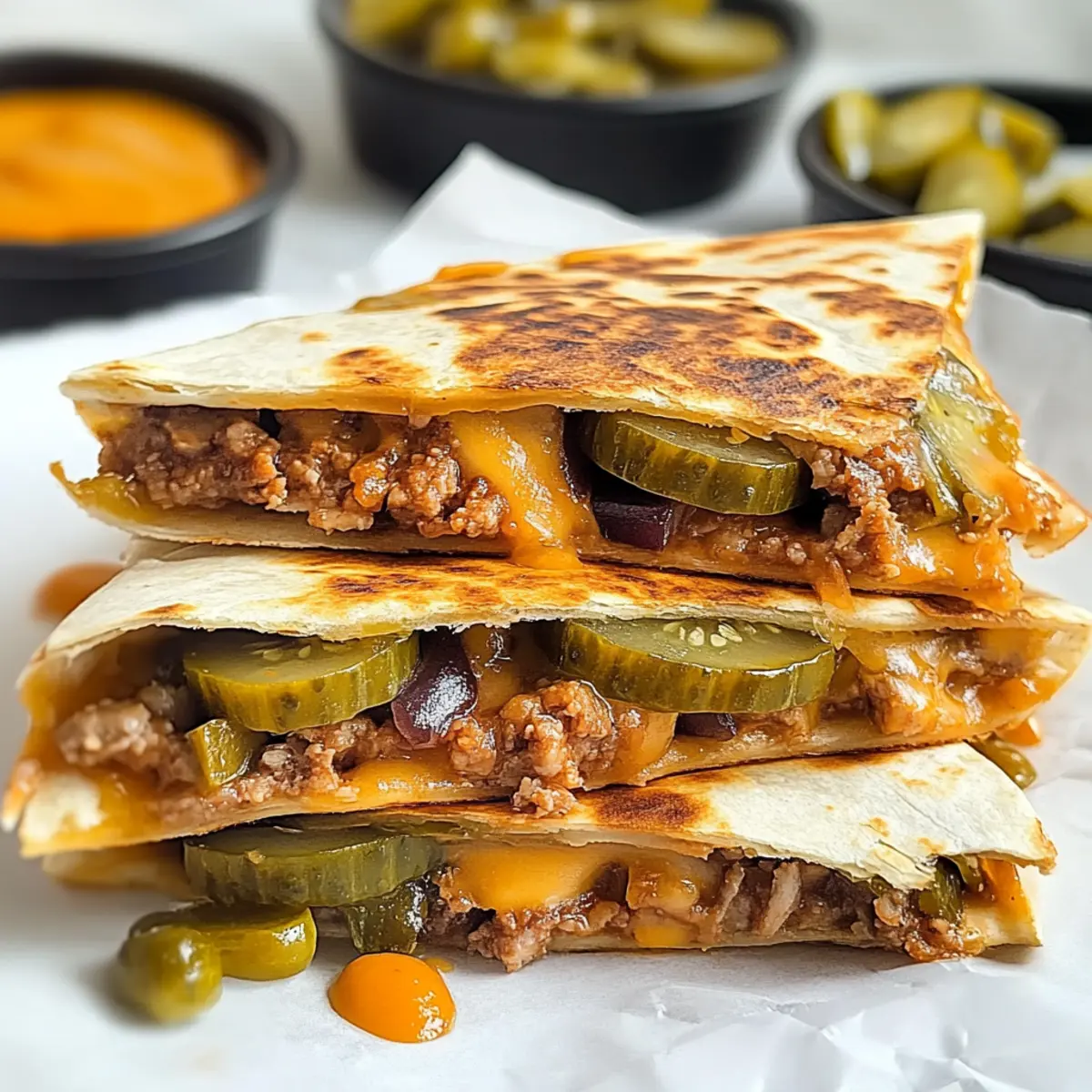 Pickle Quesadilla
